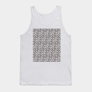 Pastel Pink Black White Leopard Skin Cheetah Print Tank Top